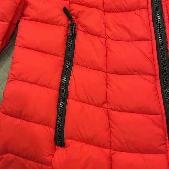 Reebok Womens Quilted Glacier Shield Red Jacket With Hood/NWT/M - Picture 5 of 14
